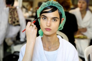 Backstage at Givenchy RTW Spring 2017