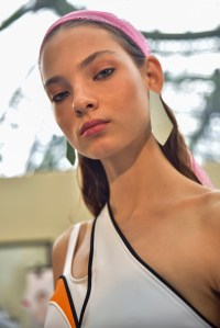 Backstage at Mugler RTW Spring 2017