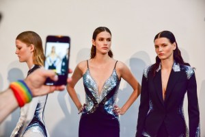 Backstage at Mugler RTW Spring 2017