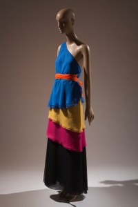 Stephen Burrows, two-piece evening dress, 1973-1974, USA. Gift of Mrs. Savanna Clark.