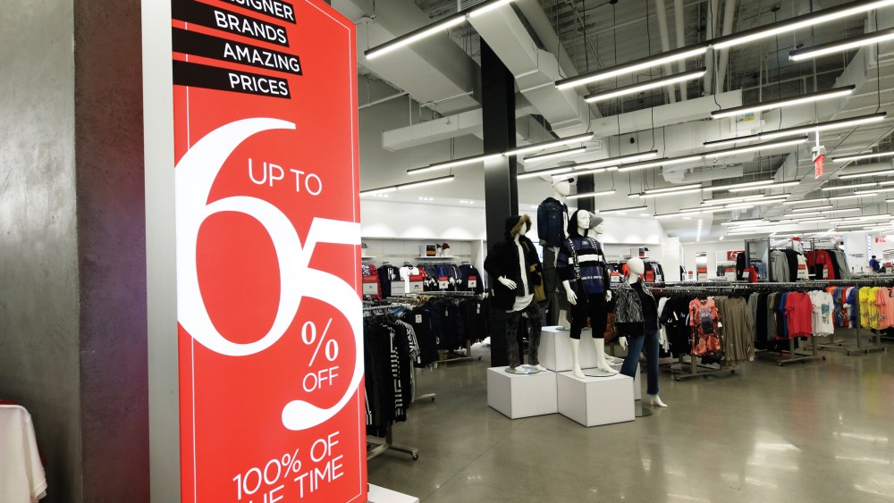 Inside Century 21's downtown Brooklyn flagship.