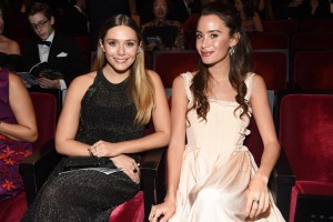Elizabeth Olsen and a guest.