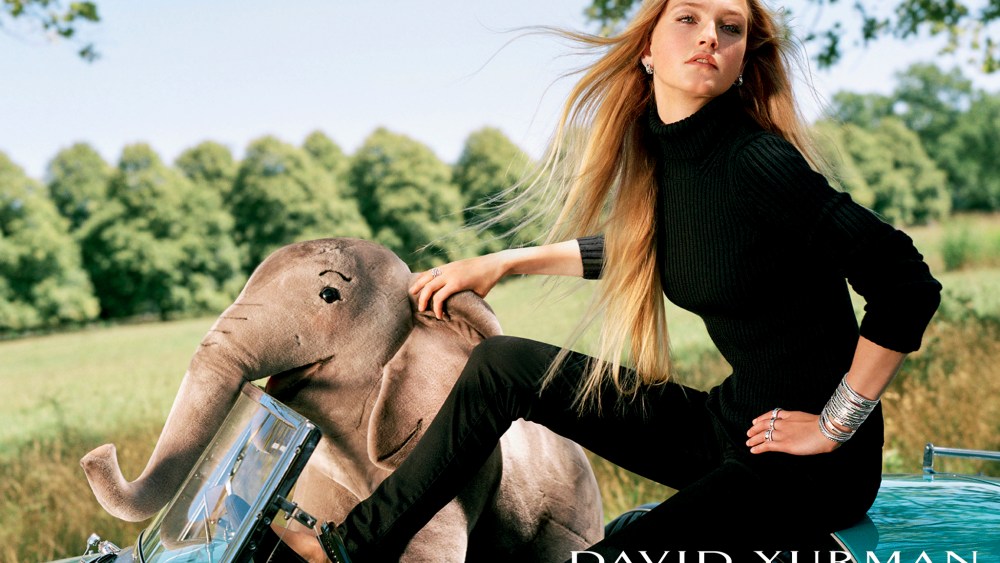 A visual from the David Yurman ad campaign shot by Bruce Weber.