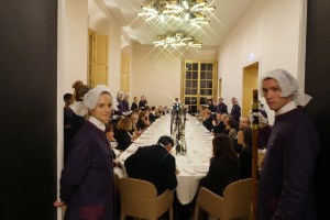 The scene at the Dom Pérignon dinner in Versailles