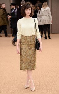 Felicity Jones Wearing Burberry