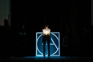 Anbasja Blanken’s glow-in-the-dark jeans with ITV Denim.
