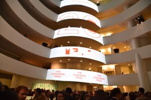 The atmosphere at the Guggenheim.