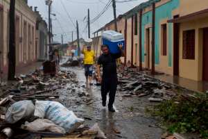 The destruction of Hurricane Matthew in Baracoa, Cuba.