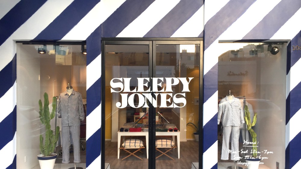 Sleepy Jones' pop-up at 108 South Robertson Blvd.