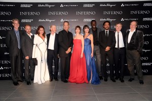 Ron Howard, David Koepp, Ben Foster, Tom Hanks, Felicity Jones, Side Babette Knudsen, Ana Uluru, Omar Sy, Irrfan Khan, Dan Brown, and Hans Zimmer