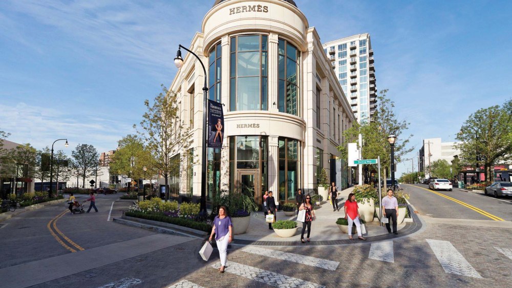 The shops at Bulkhead Atlanta is home to high-end retailers like Hermès.