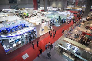 The atmosphere at Intertextile Shanghai Apparel Fabrics.