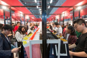 The atmosphere at Intertextile Shanghai Apparel Fabrics.