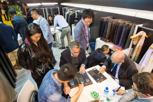 The atmosphere at Intertextile Shanghai Apparel Fabrics.