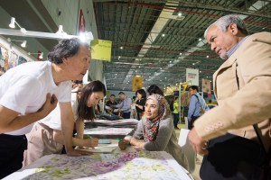 The atmosphere at Intertextile Shanghai Apparel Fabrics.