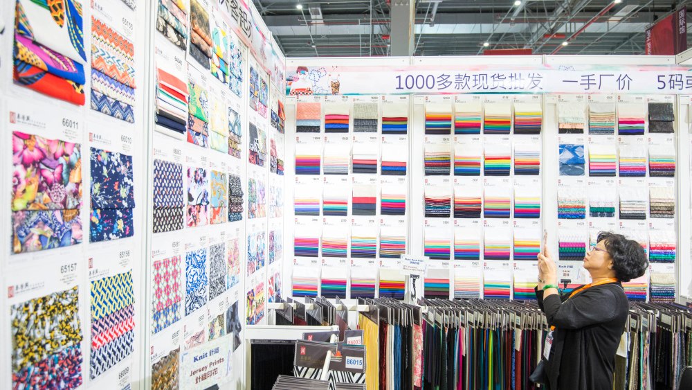 The atmosphere at Intertextile Shanghai Apparel Fabrics.