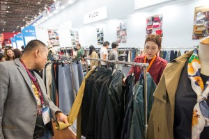 The atmosphere at Intertextile Shanghai Apparel Fabrics.