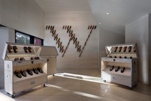 A view of the J.M. Weston pop up shop.