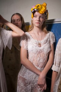 Backstage at John Galliano RTW Spring 2017