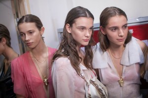 Backstage at John Galliano RTW Spring 2017