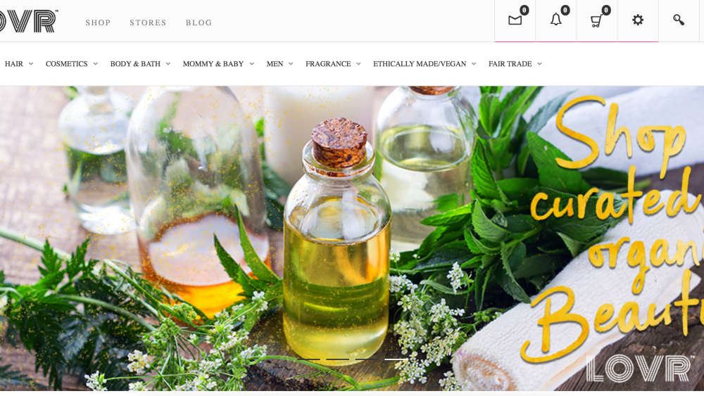 Lovr is an e-commerce platform for green beauty stores.