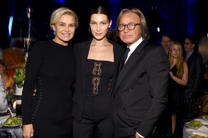 Yolanda H. Foster, Bella Hadid, and Mohamed Hadid