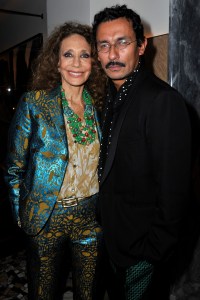 Marisa Berenson and Haider Ackermann