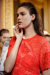 Backstage at Stella McCartney RTW Spring 2017