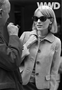 mia farrow on set of rosemary's baby 1967