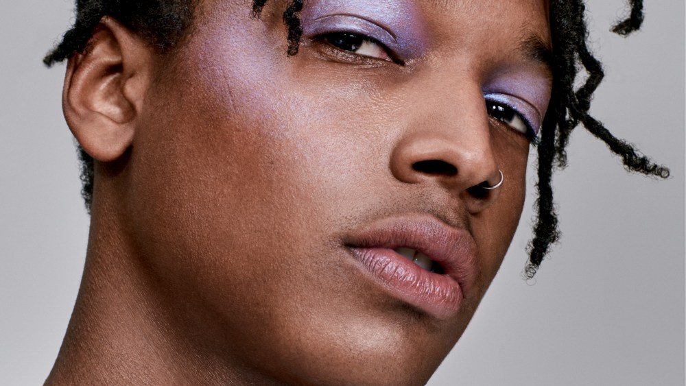 Male Model Wearing Milk Makeup