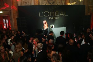 Mykki Blanco performing at the L'Oréal Gold Obsession party