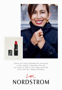 Nordstrom's puts customers in ads as a thank you.