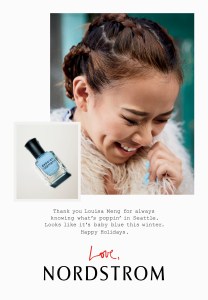 Nordstrom's puts customers in ads as a thank you.