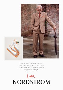 Nordstrom's puts customers in ads as a thank you.