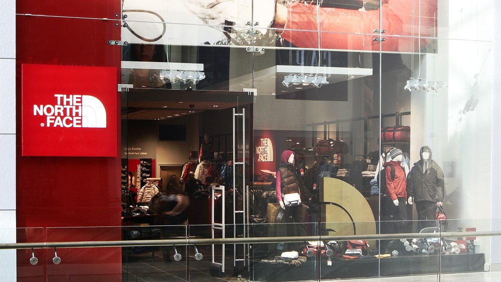 A North Face store.