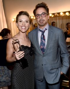 Variety Power of Women 2016 Scarlett Johansson and Robert Downey, Jr.