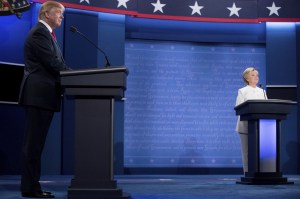 Donald Trump and Hillary Clinton ampaign 2016 Debate