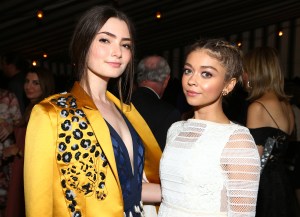 Burberry and Vanity Fair Pre-Britannia Awards Celebration 2016 Emily Robinson and Sarah Hyland