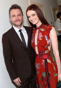 Burberry and Vanity Fair Pre-Britannia Awards Celebration 2016 Chris Hardwick and Lydia Hearst-Shaw