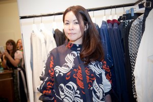 Chitose Abe at the Saks Fifth Avenue Sacai shop.