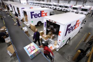 Ground transportation firms like UPS and Fedex are improving delivery service to fast-fashion customers.