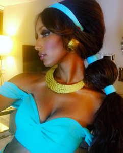 Jasmine Tookes Aladdin Halloween 2016