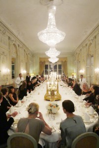 The dinner at the British ambassador's residence during Paris Fashion Week