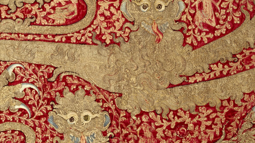 V&A medieval embroidery show.