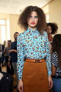 Backstage at Vanessa Seward RTW Spring 2017