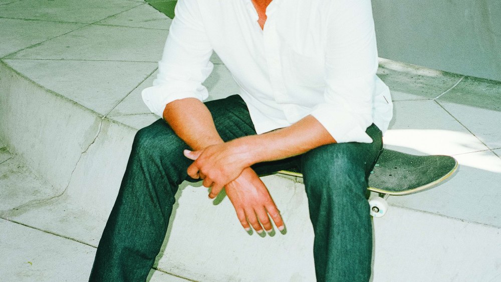 Skateboarder and photographer Srto Saari wearing Volcom jeans.
