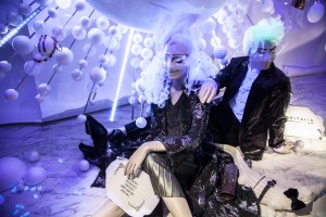 The holiday windows at Harvey Nichols