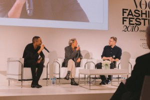 Olivier Rousteing, Isabel Marant and Loic Prigent