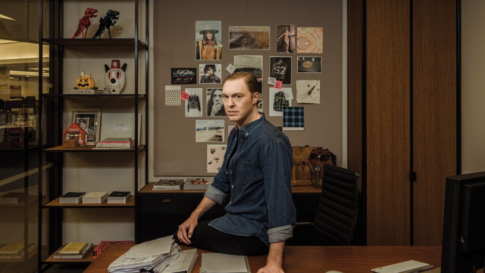Stuart Vevers in his New York office. ￼