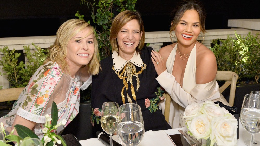 Barneys New York and Glamour Women of the Year Kick Off Dinner, Los Angeles Chelsea Handler, Cindi Leive and Chrissy Teigen